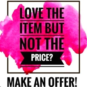 Love the Item but not the price? Make an reasonable offer